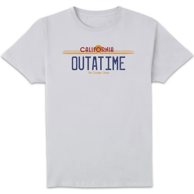 Back To The Future Outatime Plate T-Shirt - White
