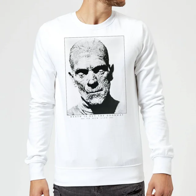 Universal Monsters The Mummy Portrait Sweatshirt - White