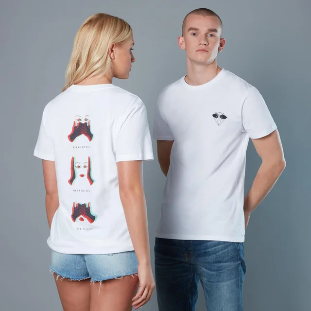 Black Mask Unisex Birds of Prey T-Shirt - White