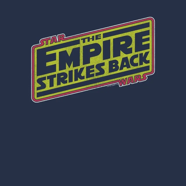 Star Wars Empire Strikes Back Logo Men's T-Shirt - Navy