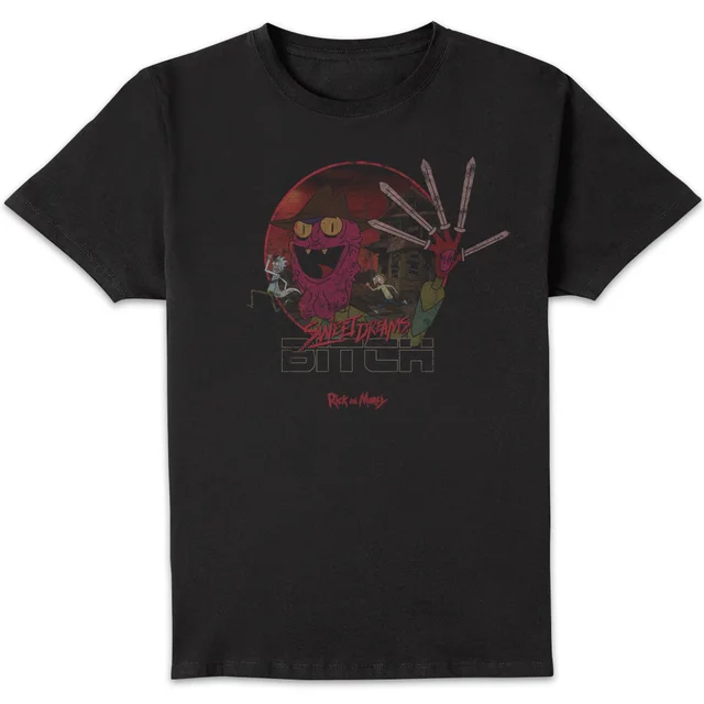 Rick and Morty Get Schwifty Nightmare On Scary Street T-Shirt - Black