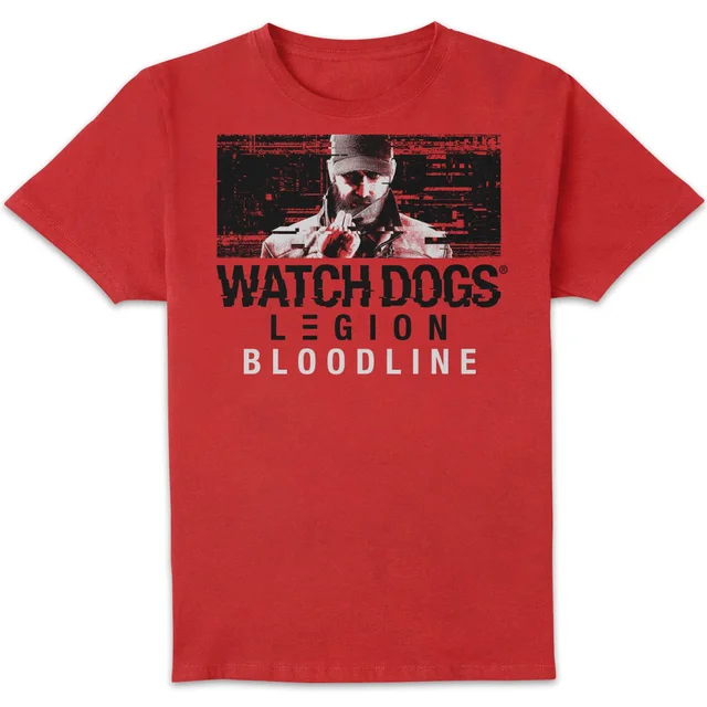 Watch Dogs Legion Aiden Glitch Men's T-Shirt - Red