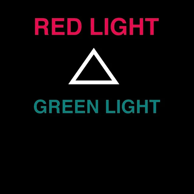 Squid Game RED LIGHT GREEN LIGHT Men's T-Shirt - Black