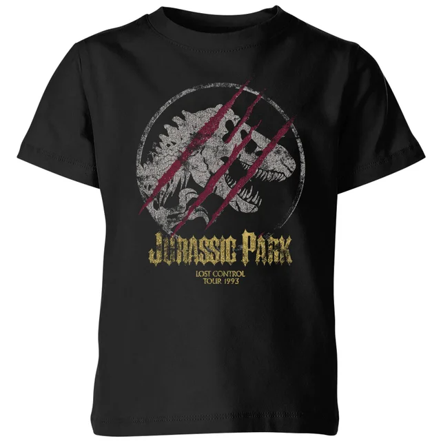 Jurassic Park Lost Control Kids' T-Shirt - Black
