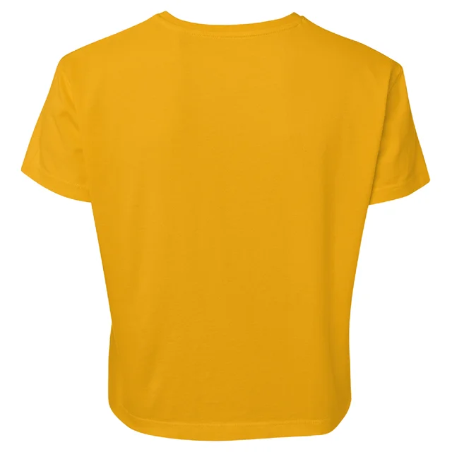 Family Guy Character Logo Women's Cropped T-Shirt - Mustard