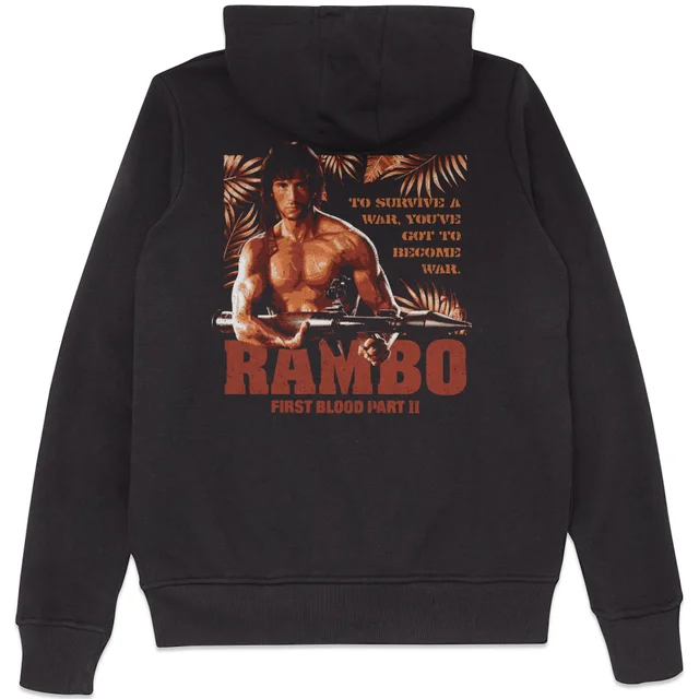 Rambo First Blood Part II Guerilla Warfare Hoodie - Black
