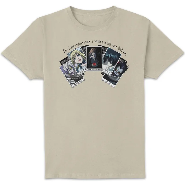Death Note Playing Cards Unisex T-Shirt - Cream