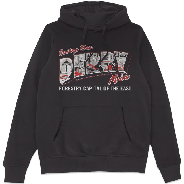 IT - Welcome To Derry Postcard Hoodie - Black